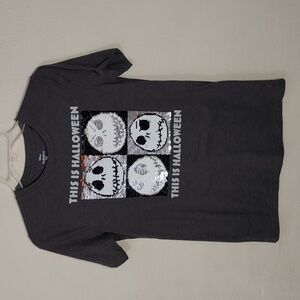 Disney Gray Halloween Short Sleeve Tee